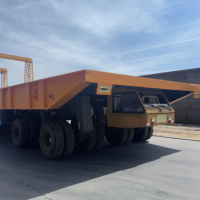 Remorque plateforme hydraulique automotrice robuste pour le transfert de blocs de construction navale