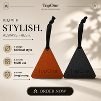 Diffuseur de parfum triangulaire de luxe en cuir de vachette pour voiture, pendentif diffuseur d'arômes pour rétroviseur de voiture, armoire, décoration intérieure, vente en gros