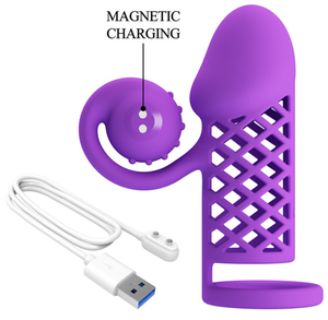 Anillo Vibrador para Pene con 10 Funciones de Memoria, Juguetes Sexuales para Hombres, Retrasa la Eyaculación, Producto Erótico para Adultos - Product Image 6