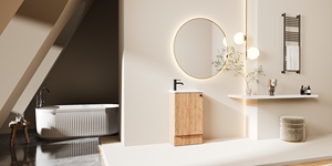 Armoire de salle de bain sur pied <span class=keywords><strong>MEBO</strong></span> Mini 460 avec porte en I - Product Image 5