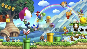 Dessin animé Super <span class=keywords><strong>Mario</strong></span> jeu thème Mural chambre d'enfants maison papier peint autocollant - Product Image 4