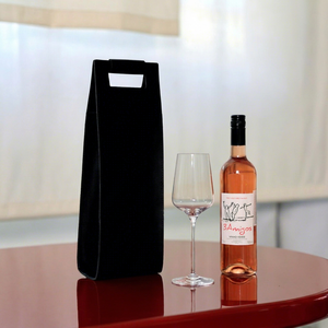 Portable Travel Genuine Leather <b>Wine</b> Holder Durable Single <b>Bottle</b> Carrier Bag Vintage Outdoor Picnic <b>Wine</b> Tote LEB-0091B - Product Image 1
