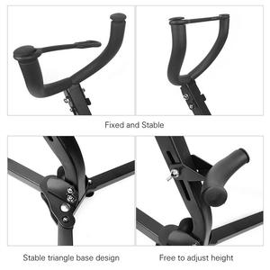 Saxofone Tenor Alto Stand Display Instrumento Acessórios Metal Material triângulo Base Design dobrável portátil ajustável Stand - Product Image 5