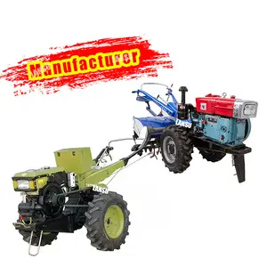 Farm Mehrzweck mit Pflug Rotovator Mais Weizen Pflanzer 12-20HP Hand Walking Traktor