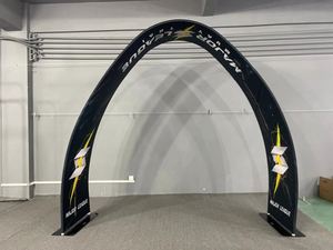 Professional Manufacture Custom Trade Show <b>Backdrop</b> Banner Stand Aluminum <b>Frame</b> Tension Fabric Arch Display Booth for Outdoor - Product Image 2