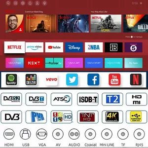 Téléviseur intelligent QLED 4K 2K Ultra HD FHD LED LCD SKD CKD du fabricant, 32 <span class=keywords><strong>40</strong></span> 43 50 55 65 pouces avec Android Google WebOS WiFi - Product Image 2