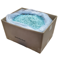 25 kg de perles de cire dure bleu clair sans colophane en carton 43,5x32,5x26,5 cm, perles de cire de glacier pour salon de beauté OEM