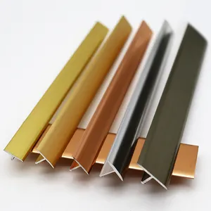 Factory Easy Install Decorative Aluminum T Molding Edging For Edging Cover