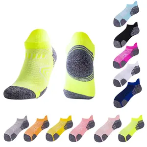 Men Women Athletic Ankle Socks No Show Walking Running Compression Arch Support Cushioned Sole Socks With Tab