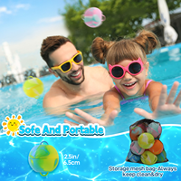 Ballons d'eau en silicone réutilisables ODM OEM, ballons d'eau rechargeables pour enfants, adultes, famille, piscine, plage, jeux d'eau, fête