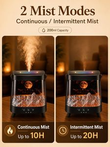 Galaxy Aroma <b>Diffuser</b> Flame Effect Humidifier with Colorful LED Light USB Essential <b>Oil</b> <b>Diffuser</b> - Product Image 4