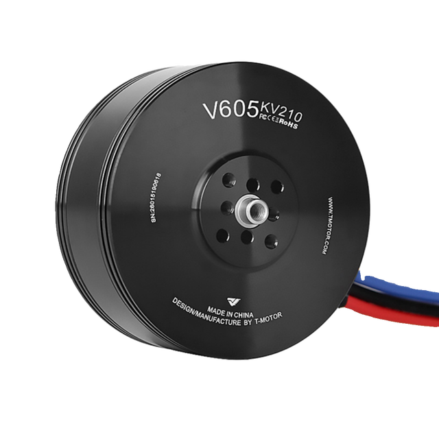 T-MOTOR V605 RC Aircraft Vertical-Takeoff Fixed-Wing Drone Multirotor 12kg Thrust Brushless Motor KV210