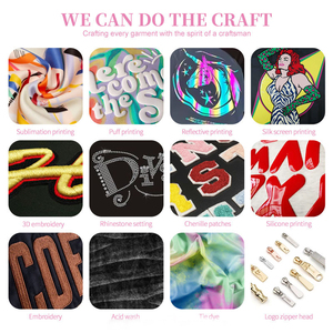 Sudadera con Capucha de Alta Calidad, Bordado Personalizado, Algodón Grueso, Felpa Francesa, Lavado Ácido, Cremallera y Pedrería - Product Image 5