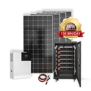 2kw 3 Kw 24v 태양 광 조명 전원 시스템 1000w-3000w 업 휴대용 홈 키트 냉장고 컴퓨터 TV 팬 및 빛에 대한 태양 광 5000 와트