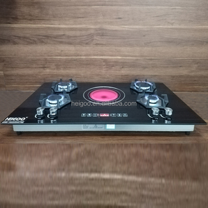 Bếp điện từ kết hợp 5 bếp nấu, 4 gas, 1 bếp điện hồng ngoại, mặt bếp bằng gốm sứ - Product Image 2