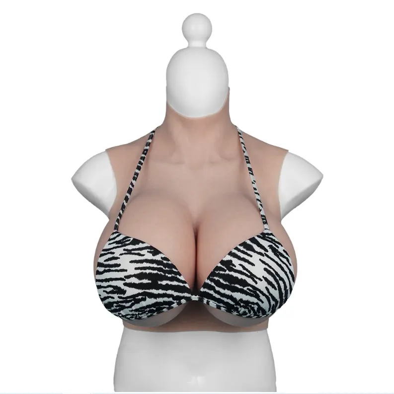High Quality Realistic Cosplay fake breasts Silicone filled Transgender huge fake boobs