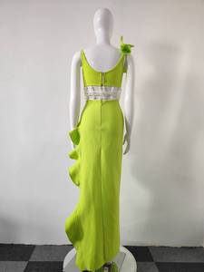Bettergirl 2026 Nuovo Abito <span class=keywords><strong>Lungo</strong></span> <span class=keywords><strong>Verde</strong></span> <span class=keywords><strong>con</strong></span> Paillettes Senza Spalline, <span class=keywords><strong>Vestito</strong></span> da Festa <span class=keywords><strong>con</strong></span> <span class=keywords><strong>Spacco</strong></span> e Fascia - Product Image 3