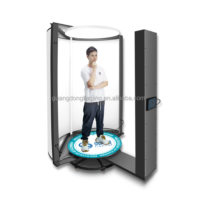 800W Fast Rotate Full 360° Scan Can Stand 6-8 People Real Human 3D Body Scanner for Mini Doll Figurine Birthday Party Wedding