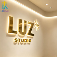 Lettres 3D LED rétroéclairées personnalisées modernes pour enseigne commerciale, extérieur, étanches, en acier inoxydable, acrylique, logo publicitaire, signalétique LED