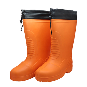 Botas de Lluvia y Nieve para Hombre, hasta la Rodilla, de EVA, con Punta de Acero, Transpirables, Suaves, Industriales, Antideslizantes, Ultraligeras, Impermeables para Invierno - Product Image 1