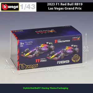 Bburago 1:43 F1 Verstappen Red Bull Racing RB18 <span class=keywords><strong>19</strong></span> Perez Formulaa aleación coche fundido a presión modelo juguetes colección W14 SF23 - Product Image 3