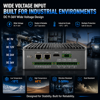 Mini PC Industrial Intel N100 de 12.ª Generación, Sin Ventilador, 4*RS485/RS232 COM, DIO de 8 Bits, LAN Dual de 2.5G I226-V, DDR4, NVMe SSD, Win 11 Pro