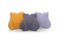 Coussin de soutien du dossier et du cou pour siège de voiture, coussin de soutien lombaire en mousse à mémoire de forme