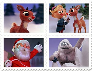 2012 Timbres-<span class=keywords><strong>poste</strong></span> vintage 'Santa and Sleigh Us Forever' en vrac, stock local, pour l'envoi postal de festival aux États-Unis, autocollants en feuille - Product Image 4