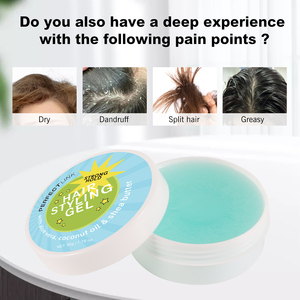 Échantillon gratuit de gel coiffant pour enfants Pâte pour <span class=keywords><strong>cheveux</strong></span> à base de plantes Gel pour bébé et enfants 50ml de cire capillaire - Product Image 5