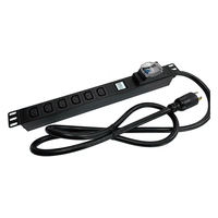 PDU monophasé Orient OIT homologué ETL, montage en rack 1U, entrée 30A 240V avec 6 prises