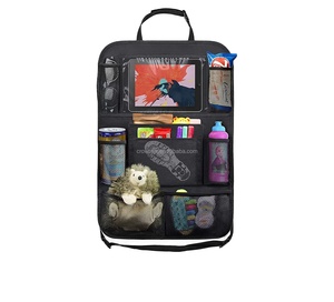 कार गौण के साथ आयोजक गोली धारक 9 भंडारण जेब के साथ पु चमड़े कार भंडारण आयोजक Foldable तालिका ट्रे - Product Image 1