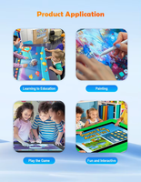 Table tactile interactive pour enfants de 43 pouces avec hauteur réglable, avec Android 14, conçue pour le jeu sensoriel, l'apprentissage et l'éducation précoce