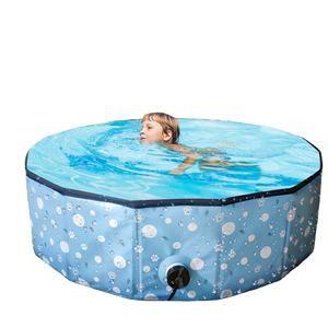 वित्तीय वर्ष Foldable बंधनेवाला गद्दी पोर्टेबल पीवीसी बिल्ली कुत्ते पालतू पानी स्नान धोने स्विमिंग टब पूल - Product Image 6