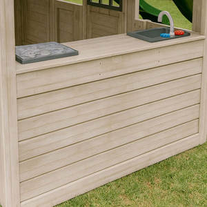 Usine chinoise de vente directe Maison en bois d'extérieur avec balançoire toboggan barres de singe mur d'escalade Ensemble - Équipement d'amusement d'extérieur OEM/ODM - Product Image 4