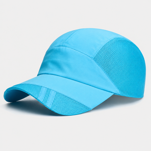 Custom Cotton 5 Panel <b>Hat</b> Wide Brim Sun Visor With Logo Patch for Summer Sports - Product Image 3