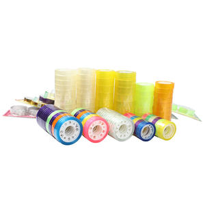 Selotip perekat BOPP kustom kualitas tinggi untuk kemasan alat tulis kantor & sekolah plester kemasan ukuran kecil Super bening mudah robek - Product Image 4