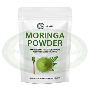 OEM grosir suplemen bubuk Moringa organik Label pribadi antioksidan kesehatan kekebalan tubuh untuk Dewasa bukan untuk wanita hamil - Product Image 1