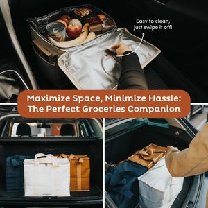 Maßgefertigte Wiederverwendbare Vlies-Einkaufstasche für Lebensmittel, Picknick und Thermische Isolierung - Product Image 6