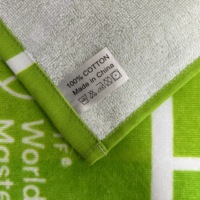 Small MOQ High Quality Custom Design Digital Reactive Printing Beach Towel Soft Dry Body Bath Towel 100% Cotton Pool Towel