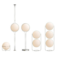 Lampe sur pied artistique postmoderne E26/E27 à hauteur réglable en fer et acrylique pour salon, chambre à coucher, lampe de table