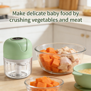 Mini Picadora Eléctrica de Ajo de 250 ml, 3 <span class=keywords><strong>y</strong></span> 6 Cuchillas, Recargable por USB, Trituradora de Ajo, Picadora de Jengibre <span class=keywords><strong>y</strong></span> Carne, Procesador de Alimentos - Product Image 1
