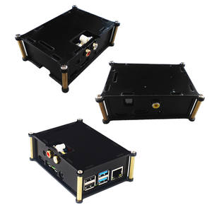 AISmartlink ahududu <span class=keywords><strong>Pi</strong></span> 4th nesil 3B +/4B HIFI DAC/HIFI DiGI + dijital ses kartı I2S kombinasyonu kabuk - Product Image 1