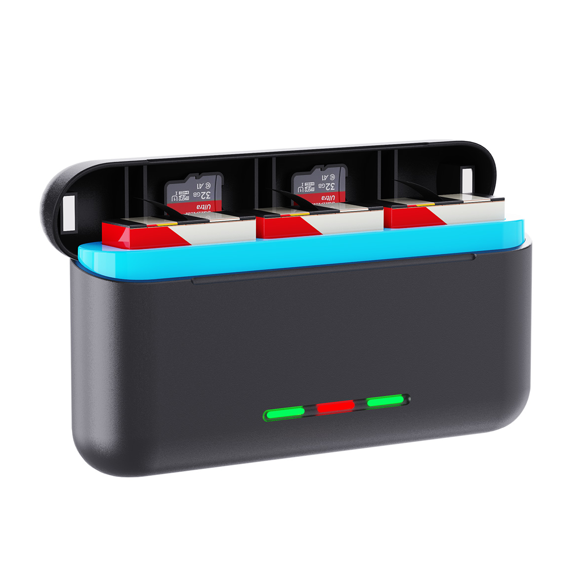 Hongdak Charging Battery for GoPro Hero 13 Battery 3 Ways Fast Charger Box TF Card Storage for GoPro 13 Accessories