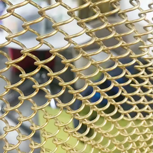 2m * 3m chainmail Vòng kim loại lưới Rèm trang trí dây màu đồng lưới thép không gỉ Vòng lưới - Product Image 2