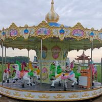 Promotion : Manège intérieur pour enfants et adultes, carrousel de parc d'attractions, balançoire à chevaux pour enfants en extérieur