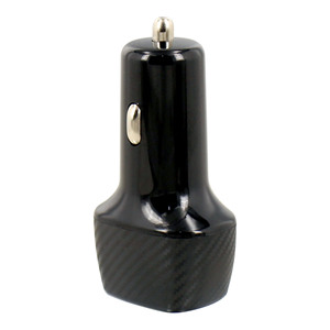 Nuevo Cargador de Coche de Fibra de Carbono 3.1A Tipo C+PD para iPhone 14 13 12 Xiaomi Huawei Samsung S21 <span class=keywords><strong>S22</strong></span> <span class=keywords><strong>Carga</strong></span> Rápida - Product Image 6