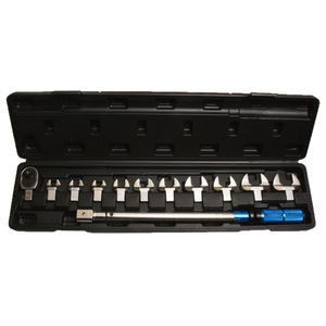 Jeu de clés dynamométriques professionnelles métriques réglables à cliquet en acier au chrome-vanadium, qualité industrielle, kit d'outils de précision - Product Image 1