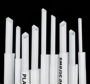 Biodegradable PLA White <strong>Straws</strong> Food Grade Disposable <strong>Straws</strong> for Party Restaurant Supplies - Product Image 6