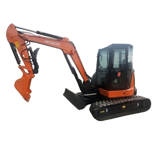 Mini-excavatrice Hitachi ZX55USR-5A d'occasion, 5,1 tonnes, moteur Yanmar, pompe et boîte de vitesses Hitachi, commande PLC, nouvelle benne sur chenilles - Product Image 1