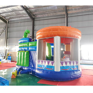 <span class=keywords><strong>Castillo</strong></span> Inflable con Diseño de Domo Novedoso con Tobogán Individual, Brincolín Inflable Comercial para Discoteca para Patio de Juegos - Product Image 6